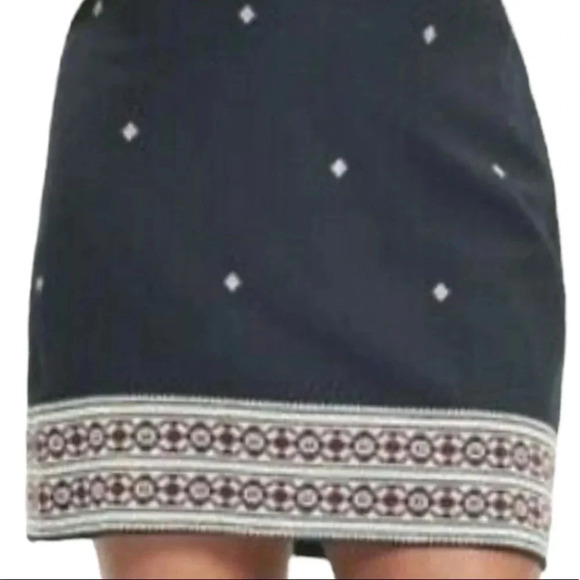 Madewell black embroidered Gamine mini skirt Sz 6 - Picture 11 of 11